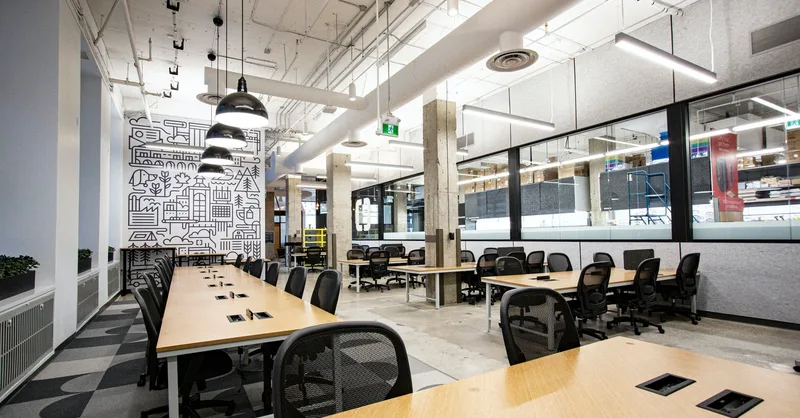 Peaceful Toronto workspace with focus training materials and timer